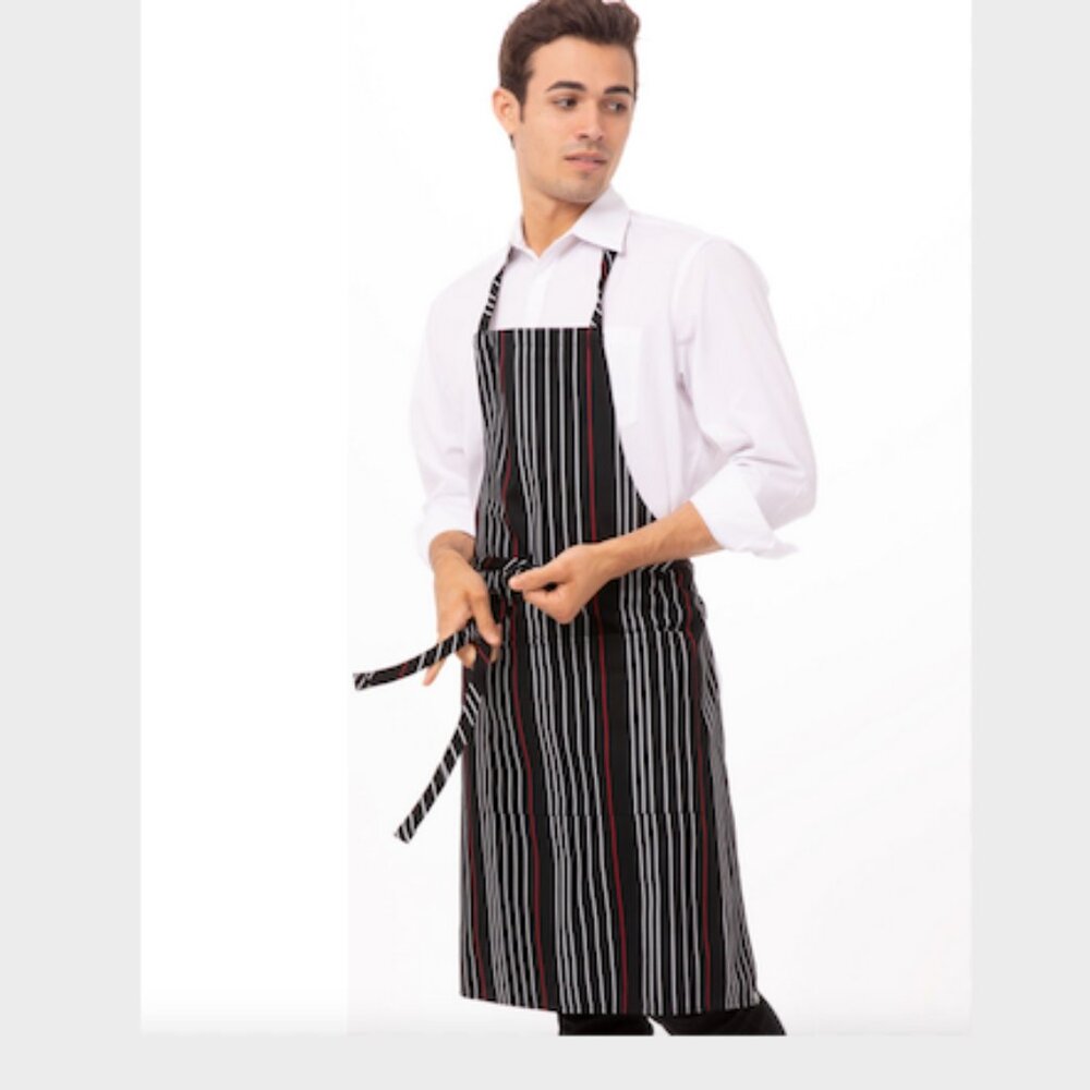 Chef Works Striped Full Chef's  Apron Can be Unisex